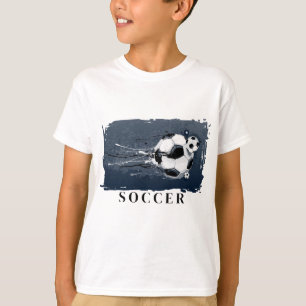 Crianças de futebol dão camiseta