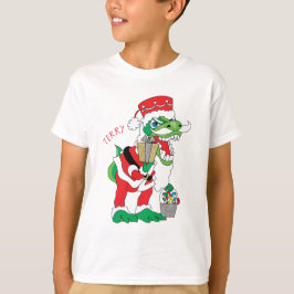 Crianças de Natal T-Shirt TySANTAsaurus Rex