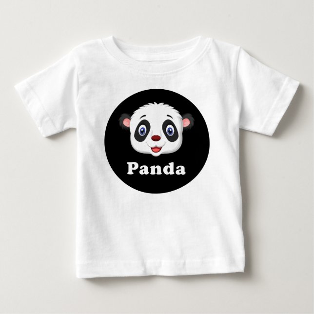 Crianças de Panda Toddler Baby Raglan T-Shirt (Frente)