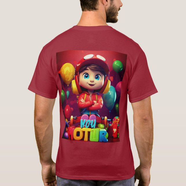 CRIANÇAS DESIGN 3D PARA CAMISA DE CORTE (Verso)