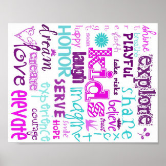 Crianças em Pastel na Poster