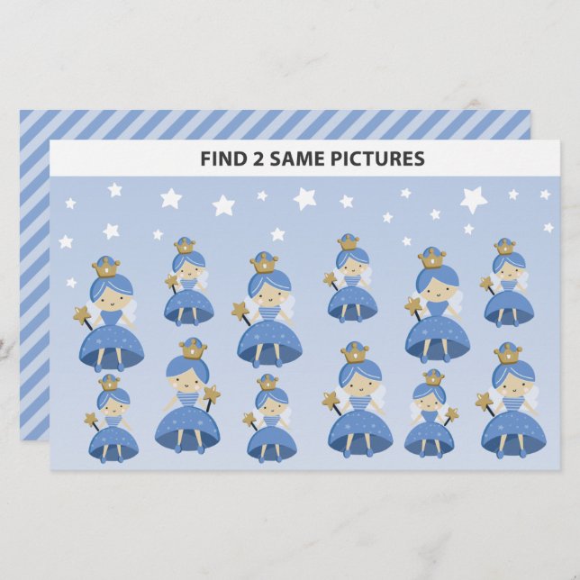 Crianças Encontram 2 Mesmas Fotos Fada Dente Peque (Frente/Verso)