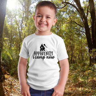 Crianças Engraçadas acampando T-Shirt