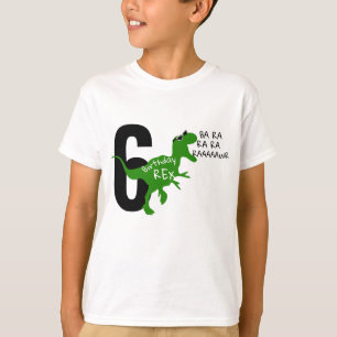 Crianças Engraçadas Camisa de aniversário do Dinos