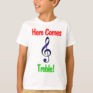 Crianças Engraçadas, Camiseta Musical: Aqui Vem Tr