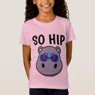 CRIANÇAS ENGRAÇADAS HIPPO T-SHIRTS