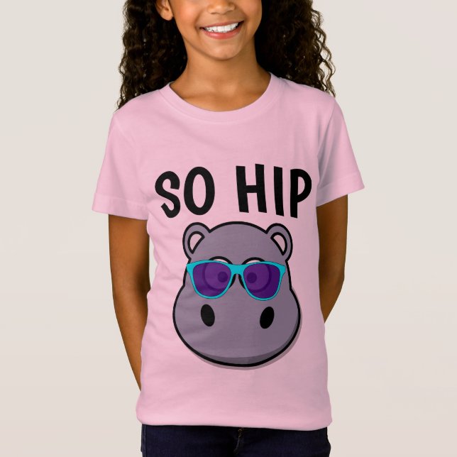 CRIANÇAS ENGRAÇADAS HIPPO T-SHIRTS (Frente)