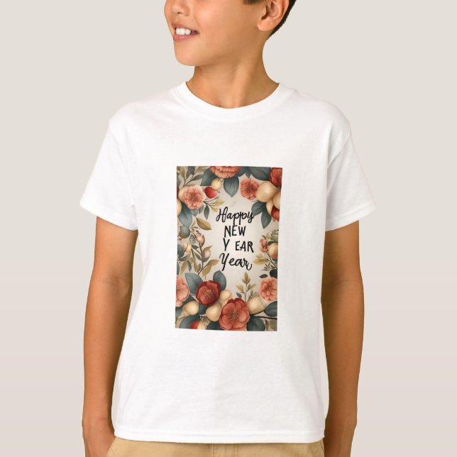 Crianças felizes anos novos Básicas * T-Shirt (Frente)