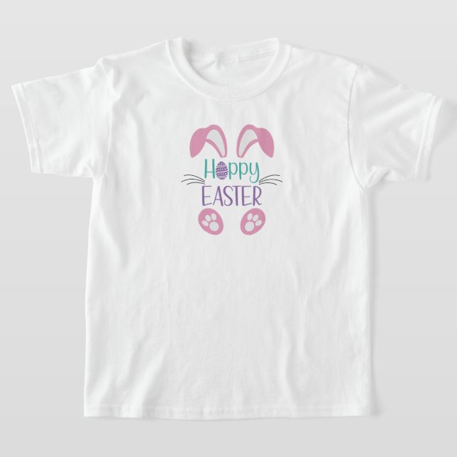 Crianças Felz pascoa T-Shirt (Postura )