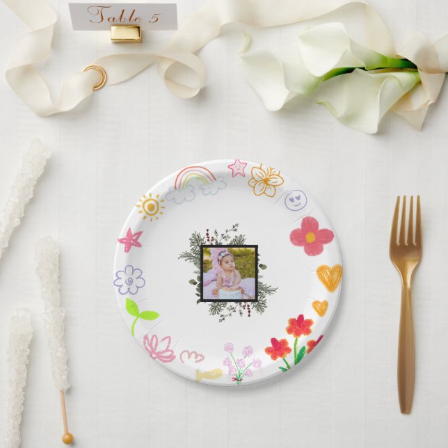 Crianças Festas Pratos Amarelo e Roxo (Casamento)