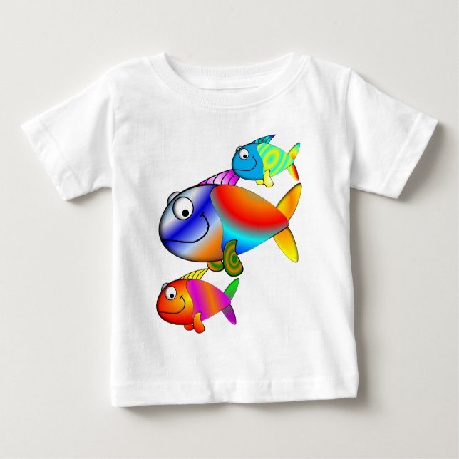 Crianças "I AMVE FISH" T-Shirts (Frente)