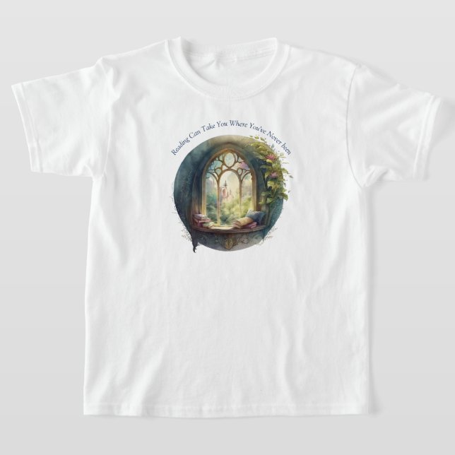 Crianças Lendo T-Shirt (Postura )