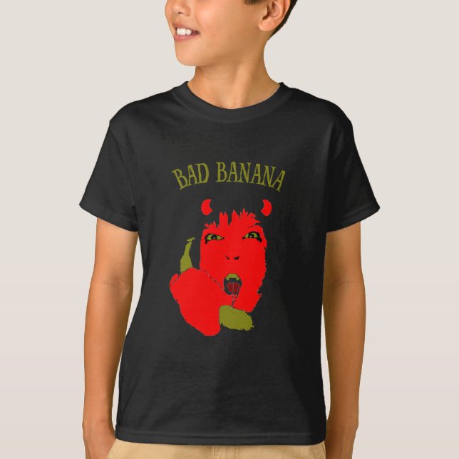 Crianças Más Camisetas De Banana (Frente)