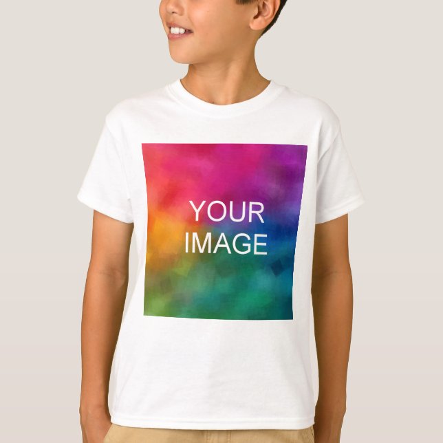 Crianças Meninos T-Shirts Frente Design Adicionar  (Frente)