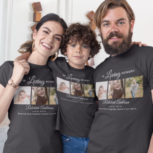 Crianças Moderno 3 Foto Colagem Funeral T-Shirt