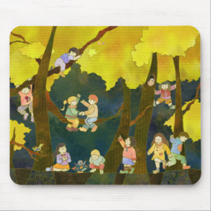 Crianças no céu Mousepad