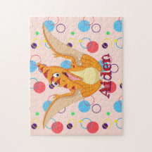 Crianças Nome Dinossauro Quebra-cabeça Learning At