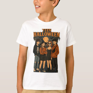 Crianças Noturnas de Teen Halloween Camisa básica