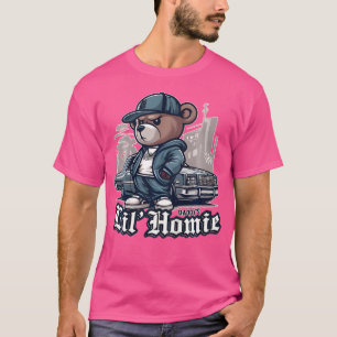 Crianças Pai Lil Home Camisa Camisa Cuja Urso de T
