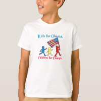 Crianças para a camiseta Obama