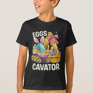 Crianças Páscoa Engraçada Camisa Ovos Cavador Pásc