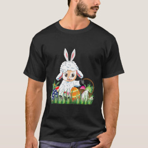 Crianças páscoas Ovelino Camisa Páscoa doce L