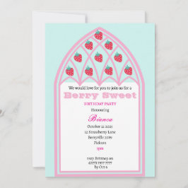 Crianças Personalizadas Berry Sweet Convite de fes