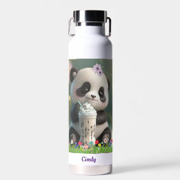 Crianças Personalizadas do bebendo de Panda Bonita
