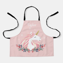 Crianças Personalizadas do Unicórnio Apron