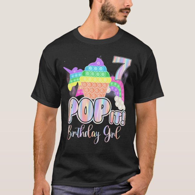 Crianças Pop De 7 Ano Idosa Camisa Para P (Frente)