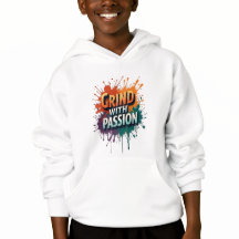 Crianças Pullover Hoody - Motivat "Grind with Pass