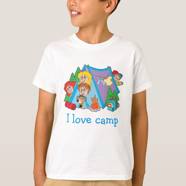 Crianças Que Adoro Camp T-Shirt (Frente)