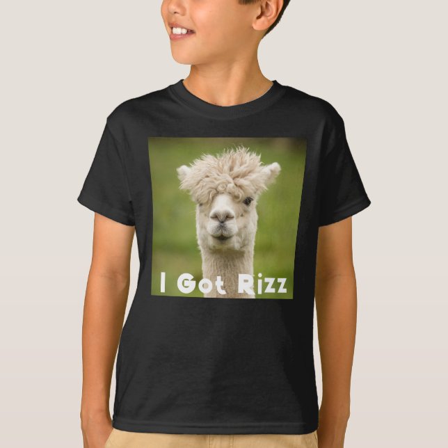 Crianças Que Tenho Uma Camisa De T Rizz (Frente)