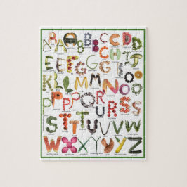 Crianças Quebra-cabeça educacional alfabético Cute