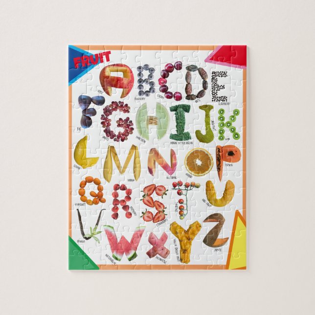 Crianças Quebra-cabeça educacional alfabético Cute (Vertical)