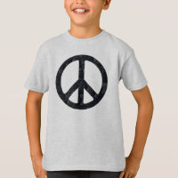 Crianças Queimam Camisa De Sinal De Paz De Madeira
