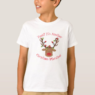 Crianças Rudolph Natal T-Shirt