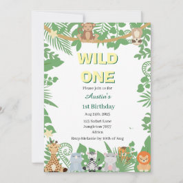 Crianças Selvagens Um Convite de festas primeiro a