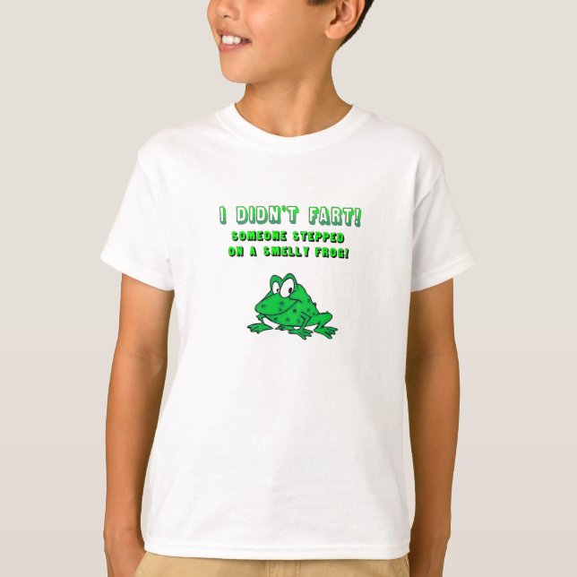 Crianças Smelly Frog T-Shirt (Frente)