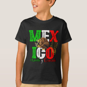 Crianças sobrenome personalizado camisas do méxico