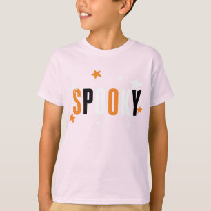 Crianças SPOOKY Camisa Fora do Dia das Bruxas