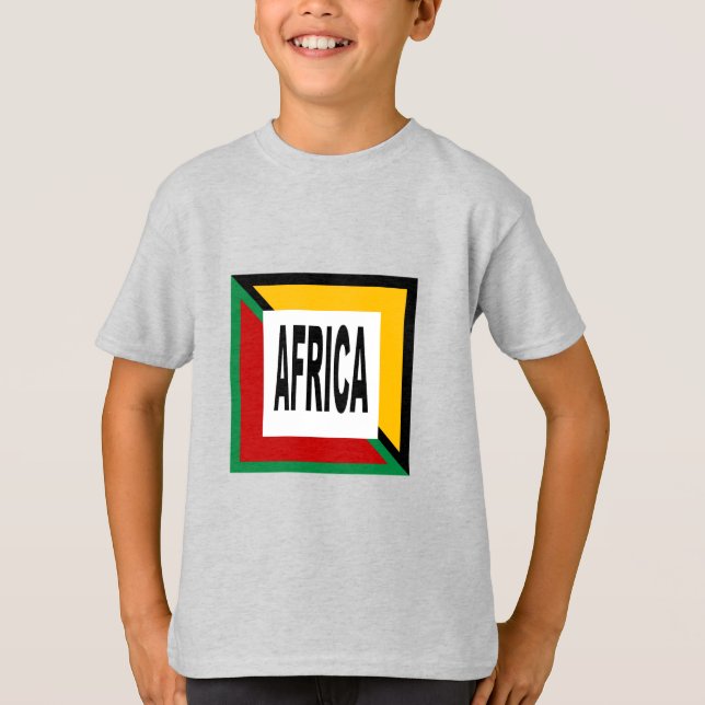 Crianças T-Shirt DESIGN AFRICA (Frente)