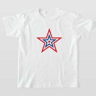 Crianças, T-shirt Patriótica Star