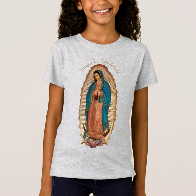 Crianças T-Shirt Virgen De Guadalupe (Frente)