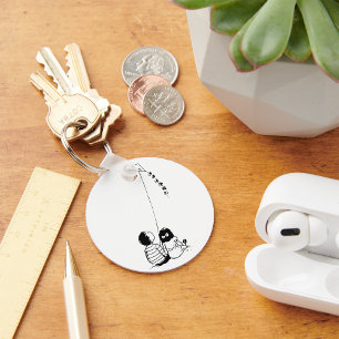 Crianças Voando Um Chaveiro De pipa