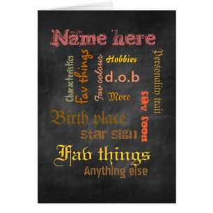 Criar a própria palavra cartão de nuvem - laranja 