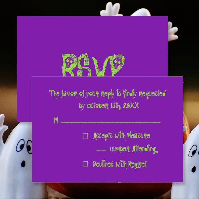 Criar Convite de RSVP Personalizado para Festa de  (Create Custom Kids Halloween Party RSVP Invitation)