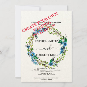 Criar Convite Personalizado De Casamento, Cartão D