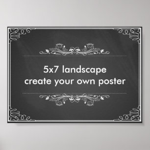 Criar da" impressão do poster paisagem seu própr