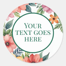 criar o autocolante de casamento COLOR flor eucali